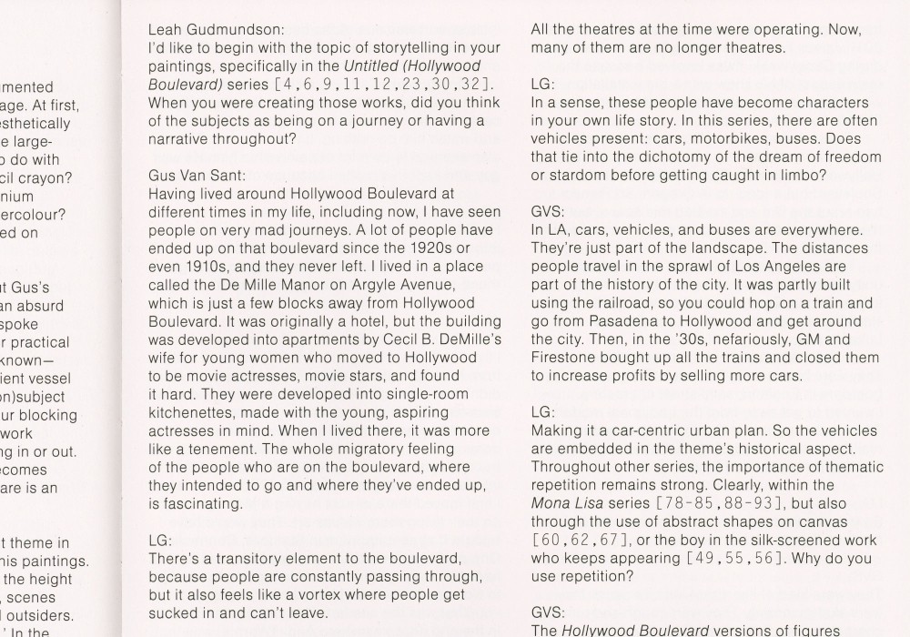 GUS VAN SANT. PAINTINGS