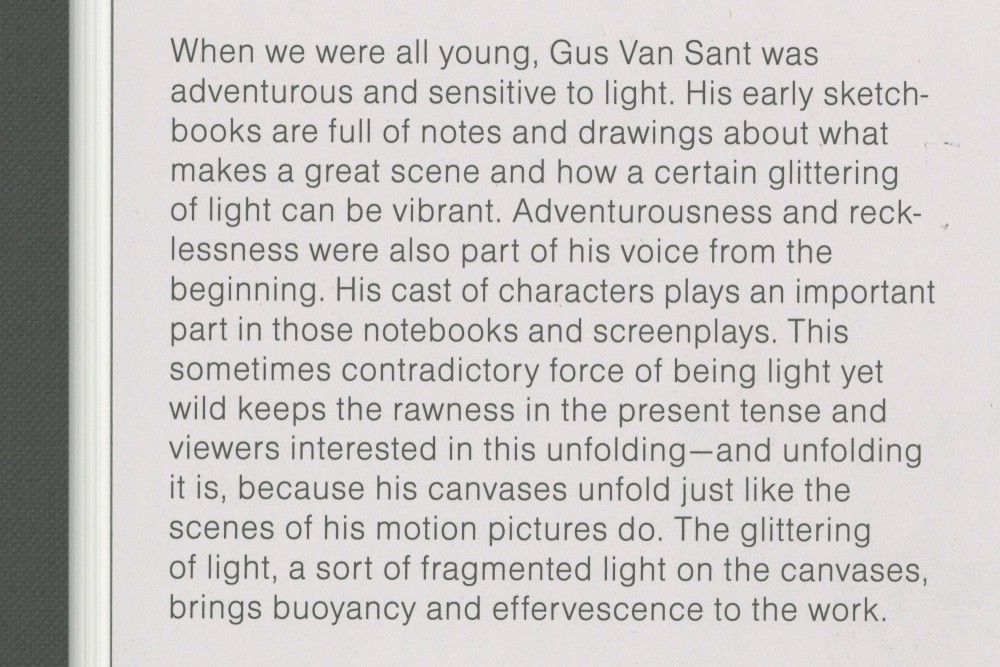 GUS VAN SANT. PAINTINGS