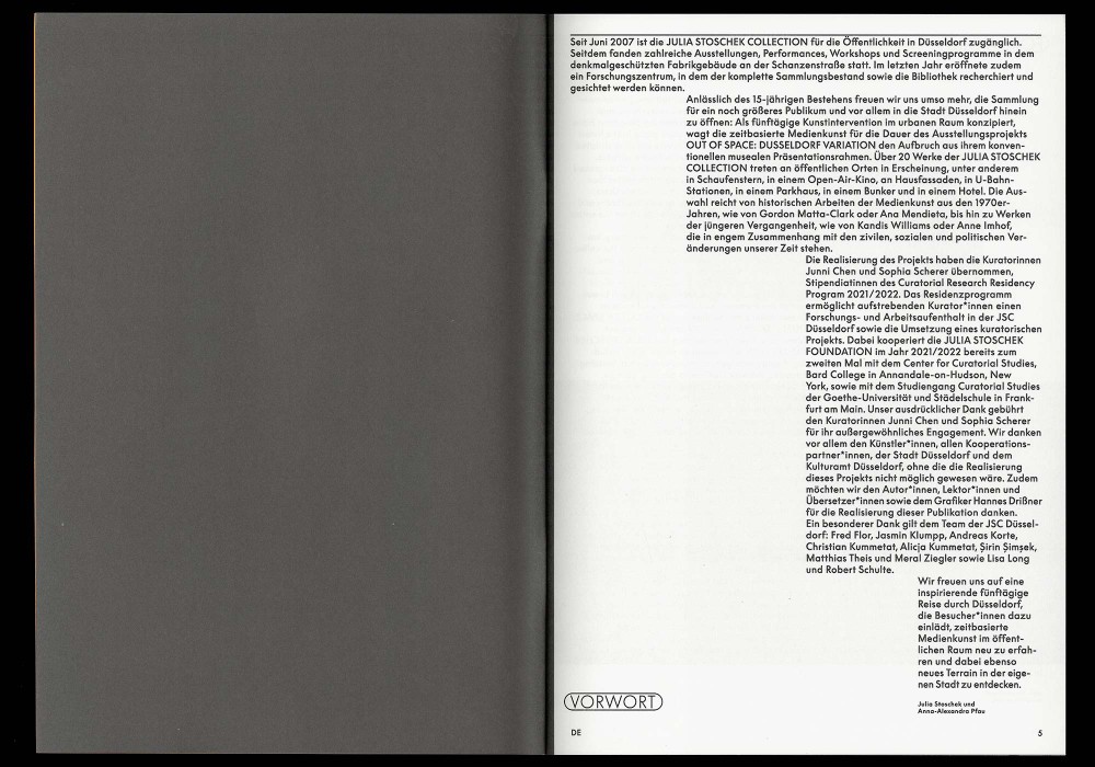 JULIA STOSCHEK COLLECTION: OUT OF SPACE