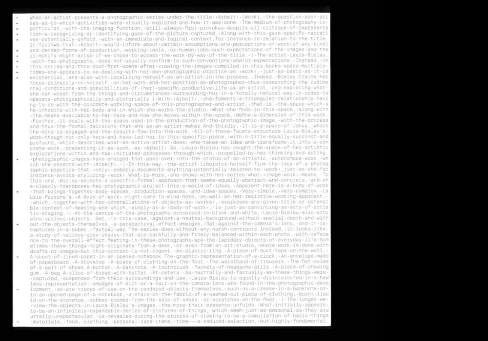 LAURA BIELAU: ARBEIT