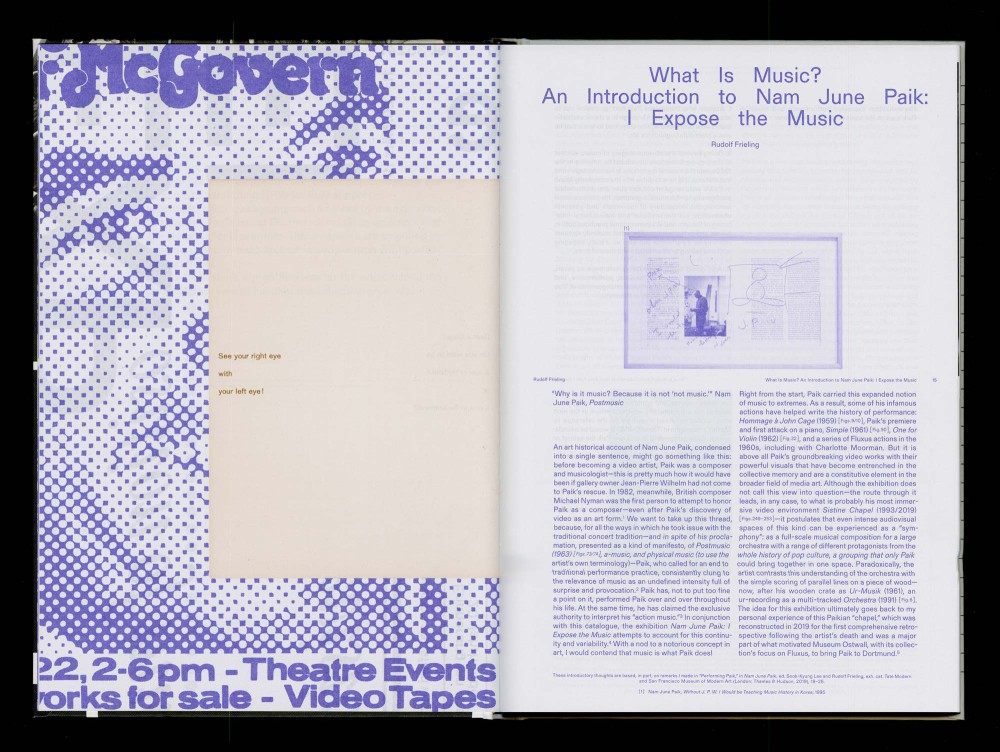 NAM JUNE PAIK: I Expose the Music