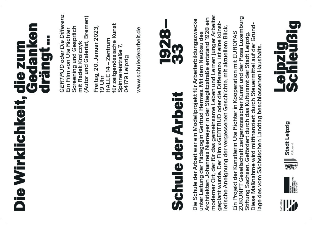 UTE RICHTER: GERTRUD ODER DIE DIFFERENZ