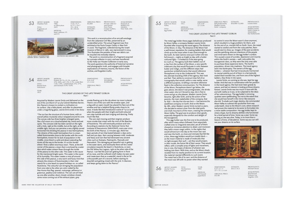 WORKS FROM THE COLLECTION OF HOLLY VAN HOUTEN